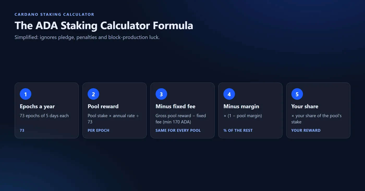 The Formula Behind an ADA Staking Calculator