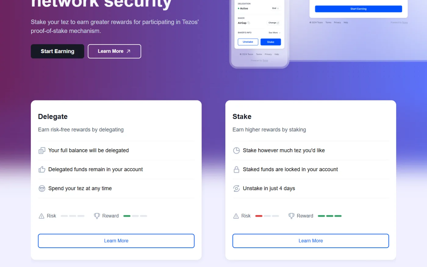 Staking Versus Delegating