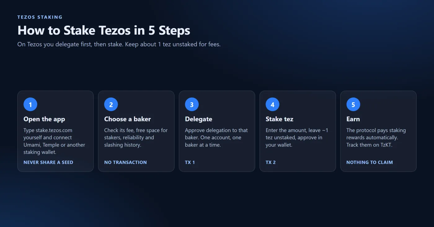 How to Stake Tezos Step by Step