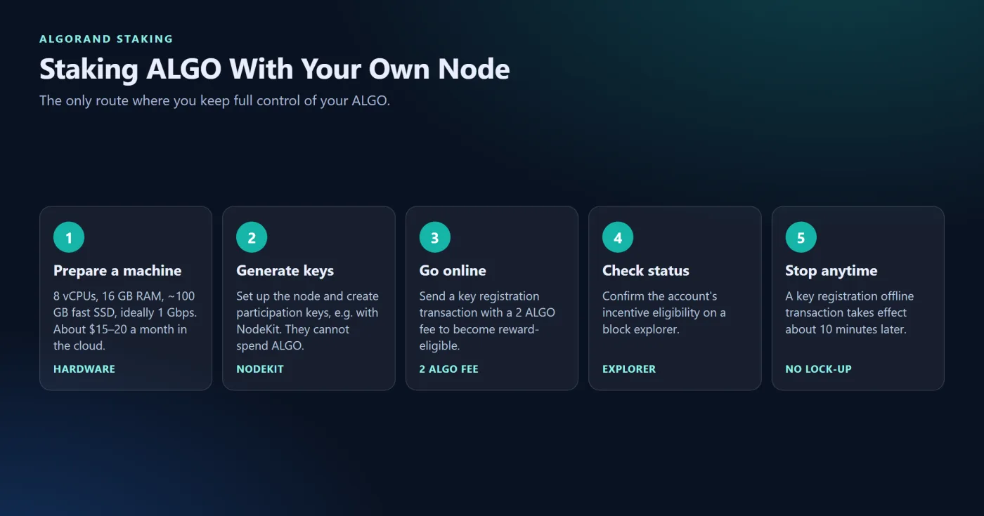 How to Stake With Your Own Node