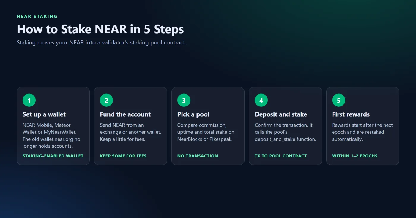 How to Stake NEAR Step-by-Step